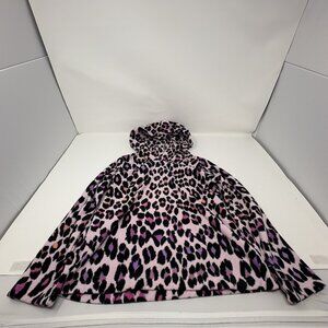 USED - The Children's Place Toddler Girls Pink Leopard Print Fleece Hoodie